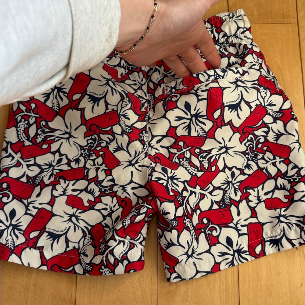 Vineyard Vines Toddler Boys Swim Trunks Shorts Red size 4 5 4/5, XS Target - Picture 4 of 6